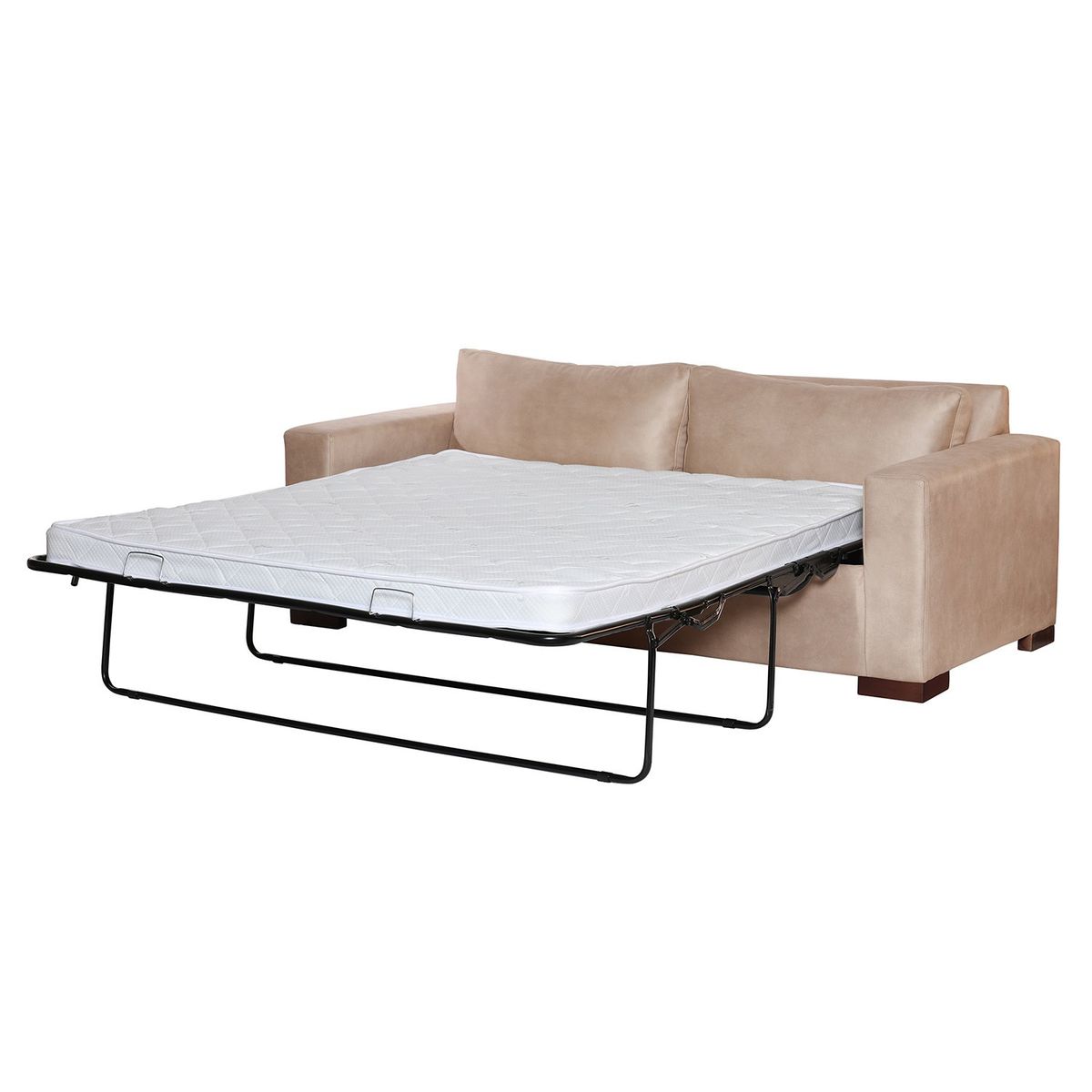 LATAM HOME - Sofá Cama Livorno 2 Plazas Cuero Kentucky Beige