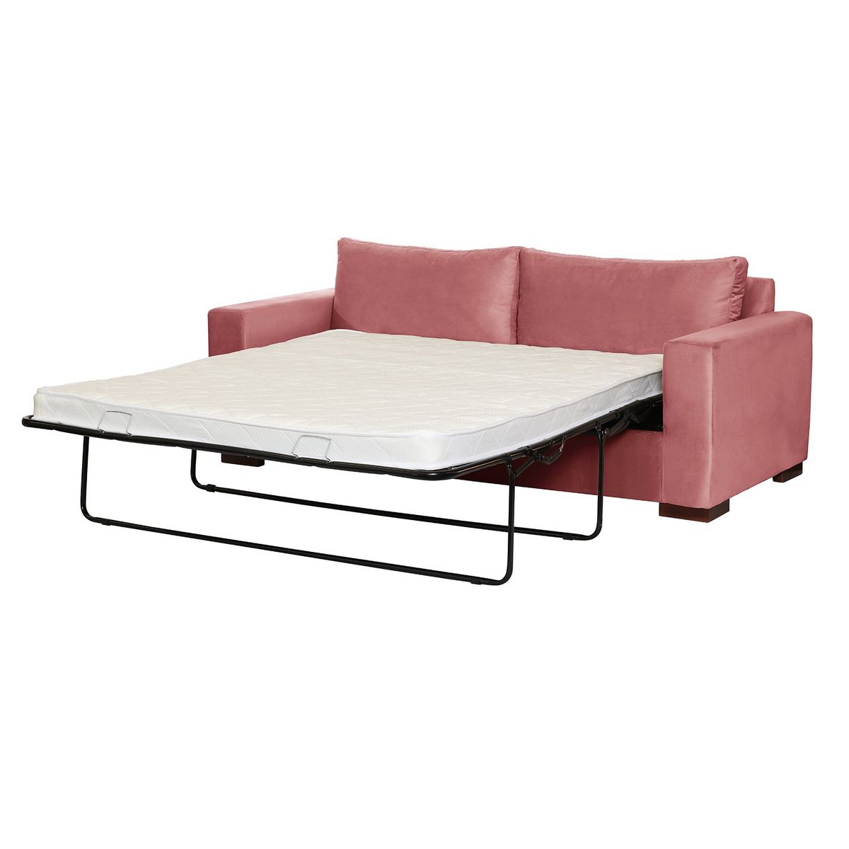 LATAM HOME - Sofá Cama Latam Home Livorno 2 Plazas Tapiz Velvet Palo Rosa