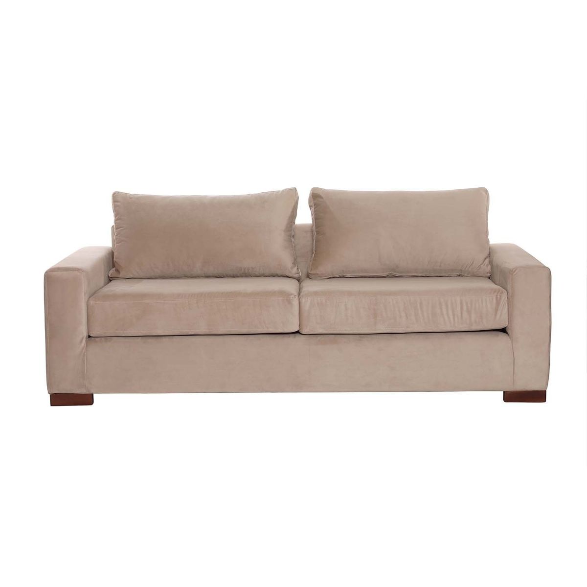 LATAM HOME - Sofá Cama Livorno 2 Plazas Tela Velvet Beige