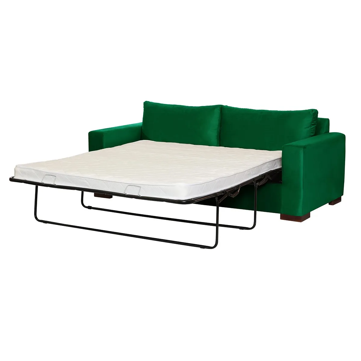 LATAM HOME - Sofá Cama Livorno 2 Plazas Tela Velvet Verde
