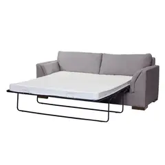LATAM HOME - Sofá Cama Milan 2 Plazas Lino Gris Claro
