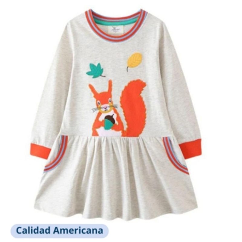 JUMP KIDS - Vestido Manga Larga Niña