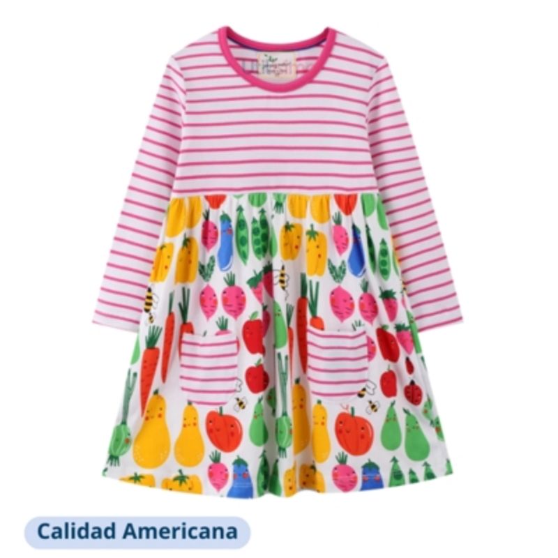 JUMP KIDS - Vestido Manga Larga Niña