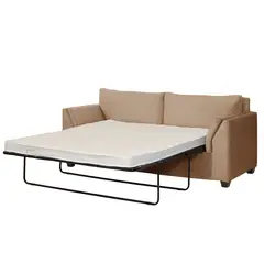 LATAM HOME - Sofá Cama Milan 2 Plazas Tela Velvet Beige