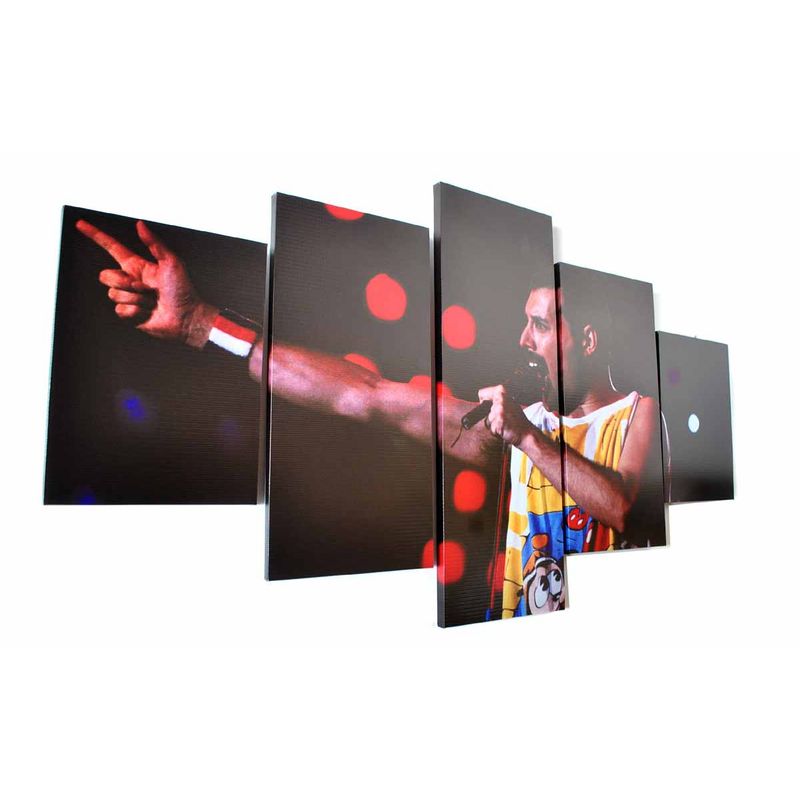 GENERICO - Fredy Mercury cuadro poliptico de 150x 80 cm