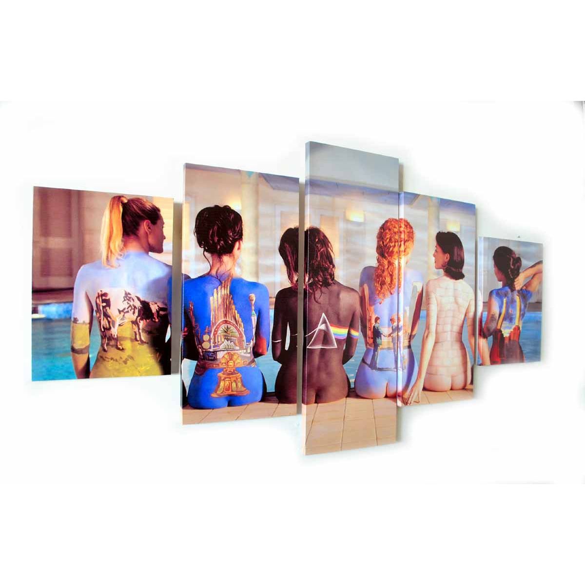 GENERICO - Cuadros Polipticos De 150x80 Pink Floyd