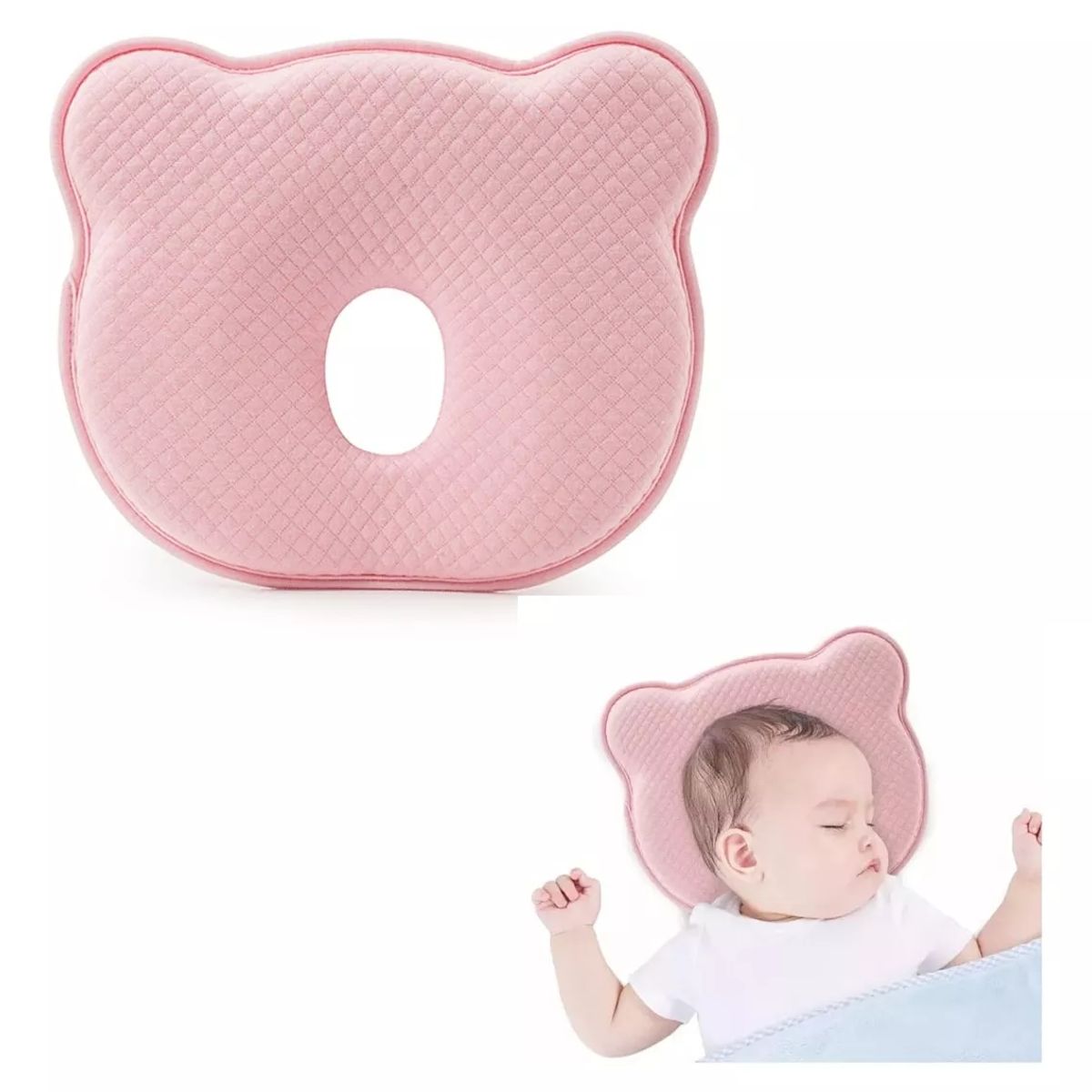KUANGYE - Almohadas Para Bebés Cojín Cabeza Plana