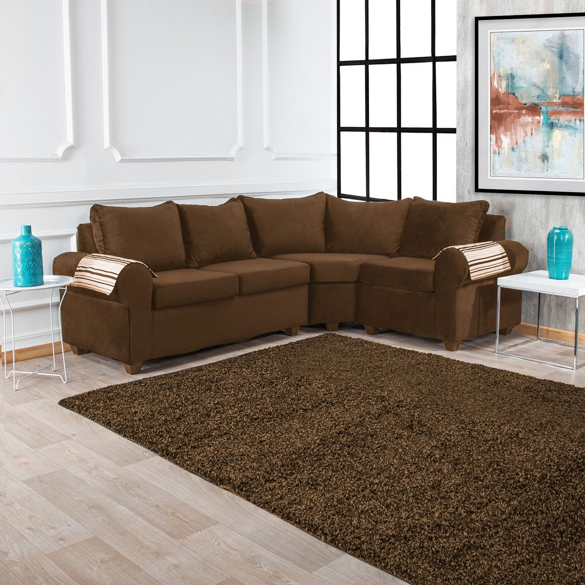 MUEBLES MPR - Sofá Seccional Calafate Felpa