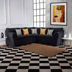 MUEBLES MPR - Sofá Seccional New Alerce Lino Negro