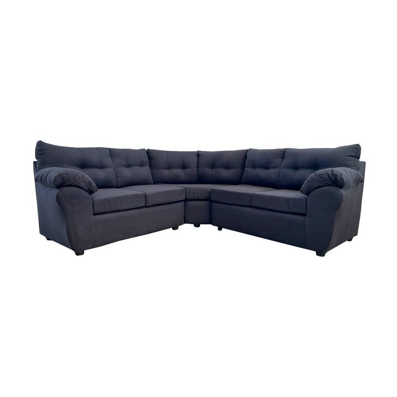 MUEBLES MPR - Sofá Seccional Alerce Lino Negro