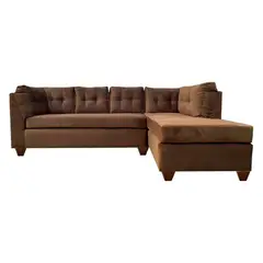 MUEBLES MPR - Sofá Secc New Journey Derecho Felpa Café