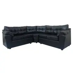 MUEBLES MPR - Sofá Seccional Alerce Pu negro