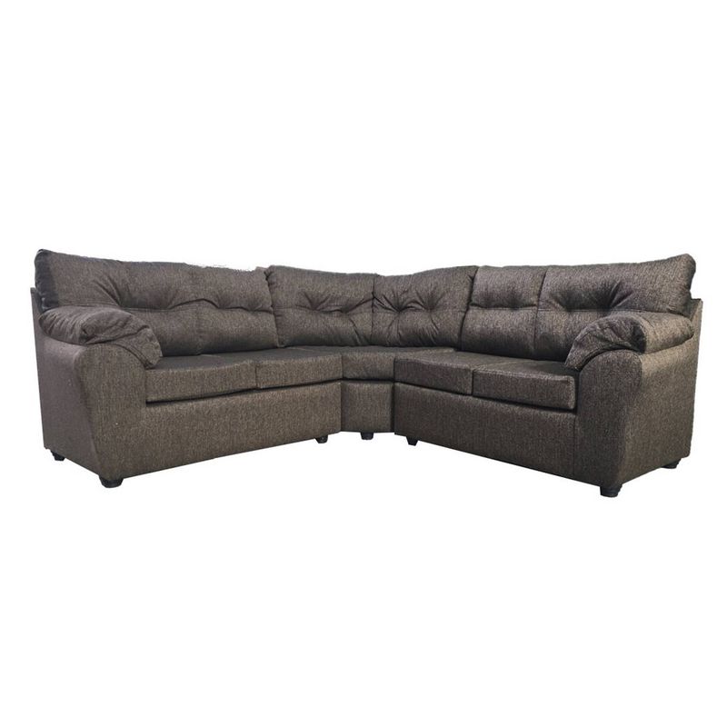 MUEBLES MPR - Sofá Seccional  Alerce Tela Café