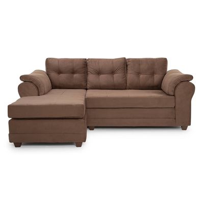 Imagen 2 del producto Sofá Seccional Intercambiable Queen Felpa Café