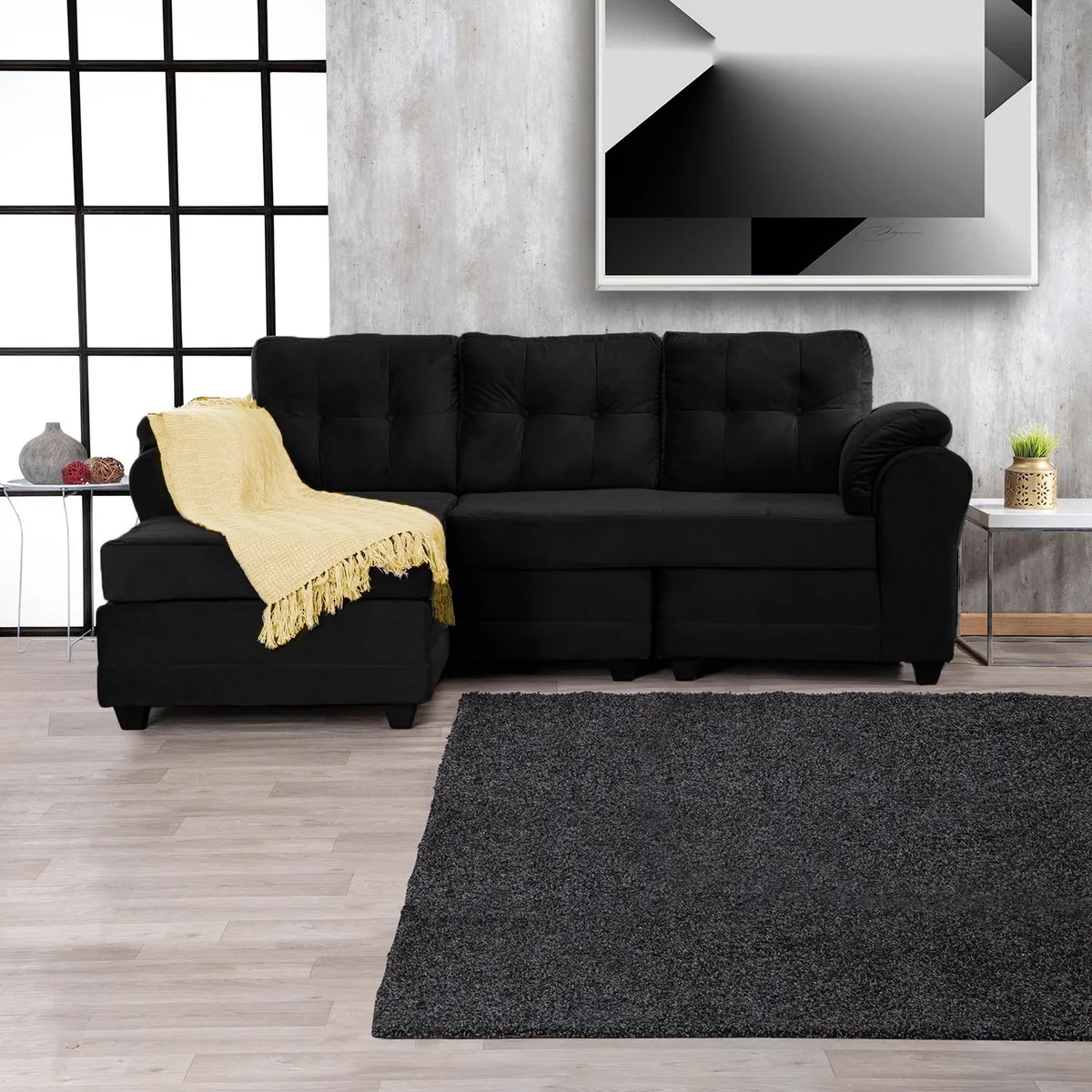 MUEBLES MPR - Seccional Intercambiable Queen Felpa