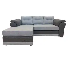 MUEBLES MPR - Sofá Seccional intercambiable Queen Tela Perla