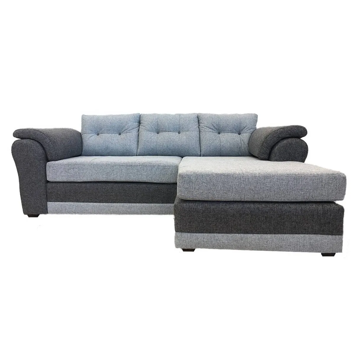 MUEBLES MPR - Sofá Seccional intercambiable Queen Tela Perla