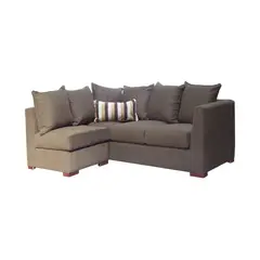 DKORA - Sofa Seccional Randall 4 cuerpos Chocolate intercambiable
