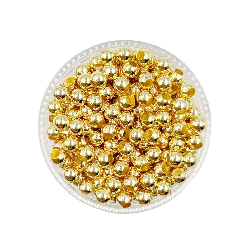GENERICO - Balines Grandes Para Bisutería De Baño De Oro 5gr - Dorado - Talla Única