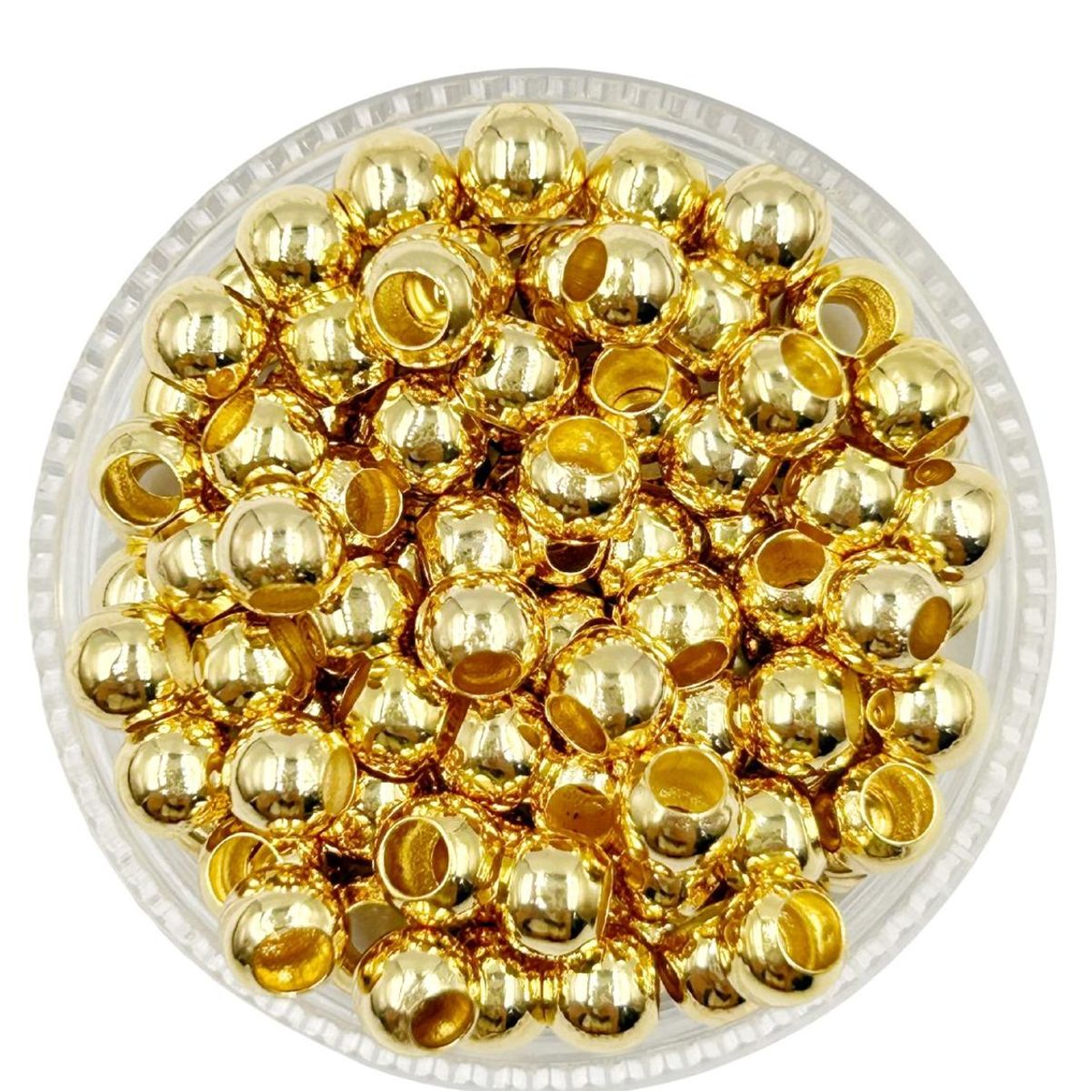 GENERICO - Balines Grandes Para Bisutería De Baño De Oro 5gr - Dorado - Talla Única