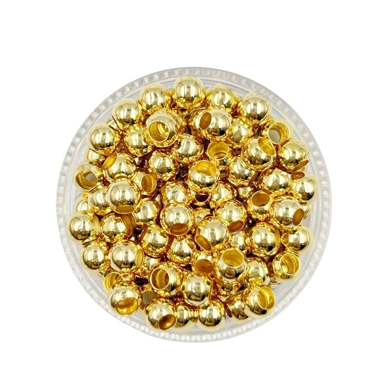 GENERICO - Balines Grandes Para Bisutería De Baño De Oro 5gr - Dorado - Talla Única