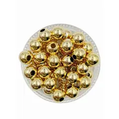 GENERICO - Balines Grandes Para Bisutería De Baño De Oro 5gr - Dorado - Talla Única