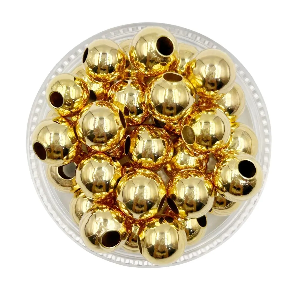 GENERICO - Balines Grandes Para Bisutería De Baño De Oro 5gr - Dorado - Talla Única