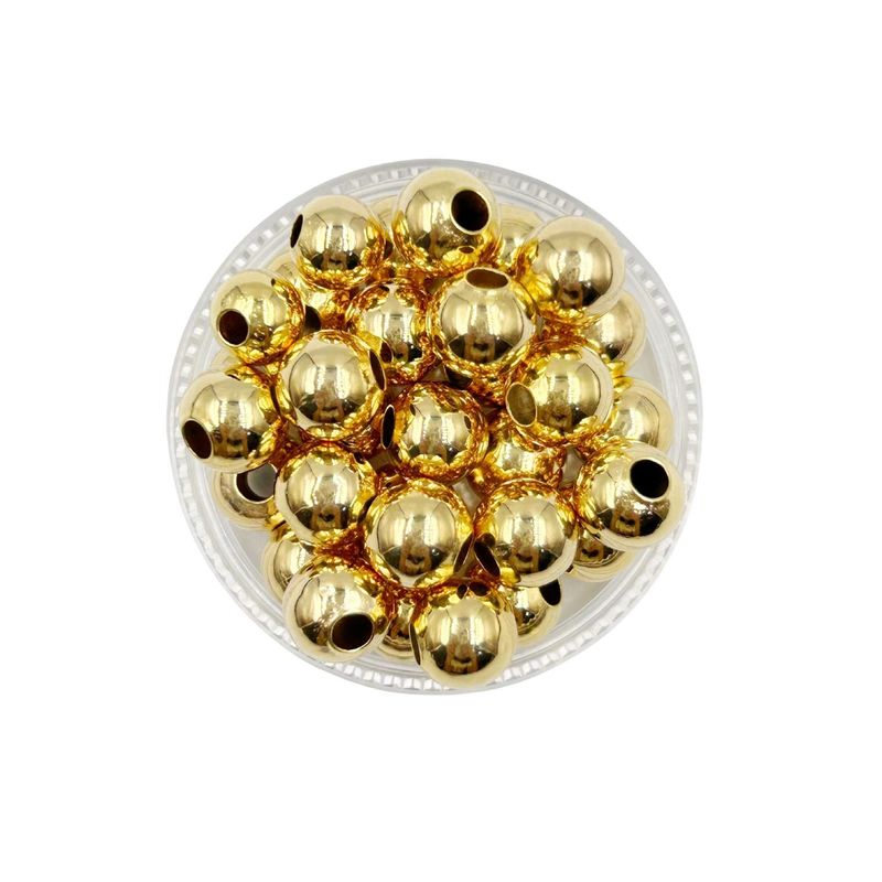 GENERICO - Balines Grandes Para Bisutería De Baño De Oro 5gr - Dorado - Talla Única