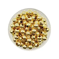 GENERICO - Balines Grandes Para Bisutería De Baño De Oro 5gr - Dorado - Talla Única