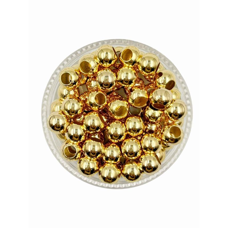 GENERICO - Balines Grandes Para Bisutería De Baño De Oro 5gr - Dorado - Talla Única