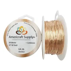 GENERICO - Alambre Para Bisutería Americraft Supply Calibre 26 - Rosa