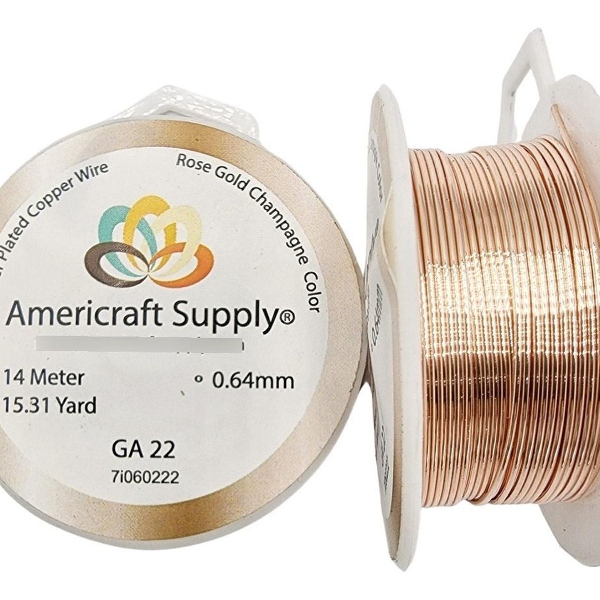 GENERICO - Alambre Para Bisutería Americraft Supply Calibre 22 - Rosa
