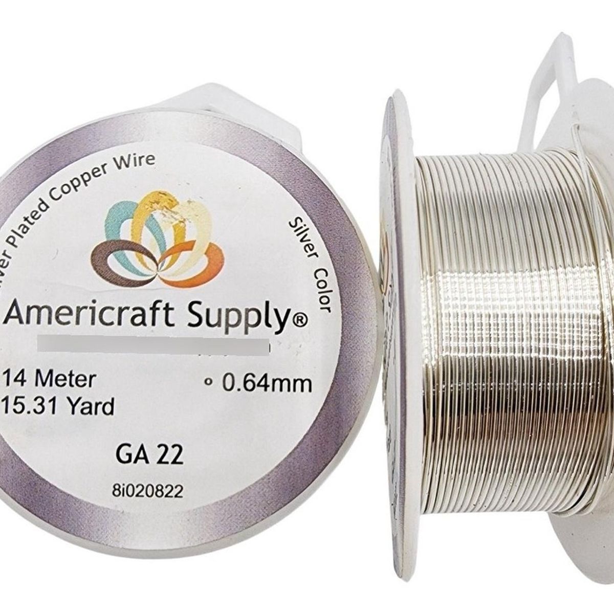 GENERICO - Alambre Para Bisutería Americraft Supply Calibre 22 - Plateado