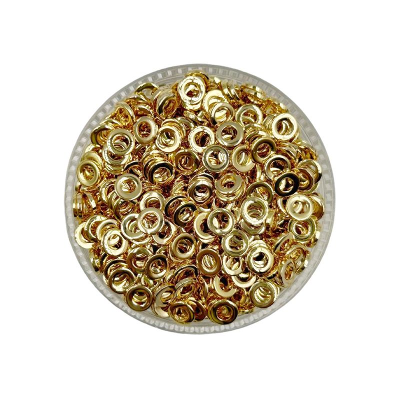 GENERICO - Argollas Cerradas Para Bisutería De Baño De Oro 5gr - Dorado