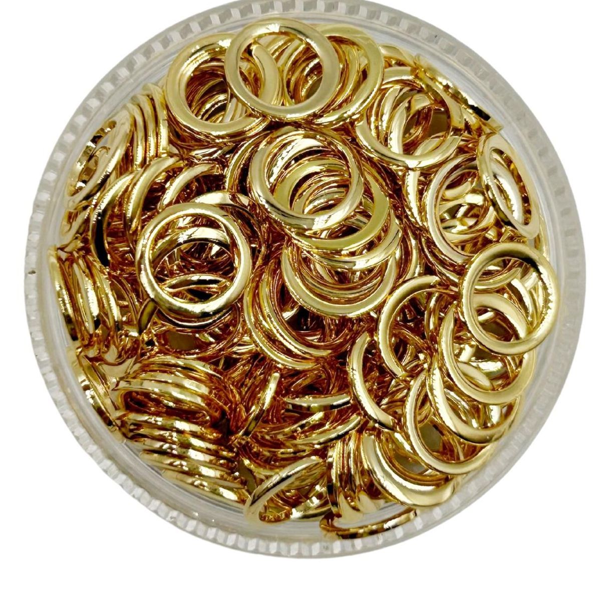 GENERICO - Argollas Cerradas Para Bisutería De Baño De Oro 5gr - Dorado