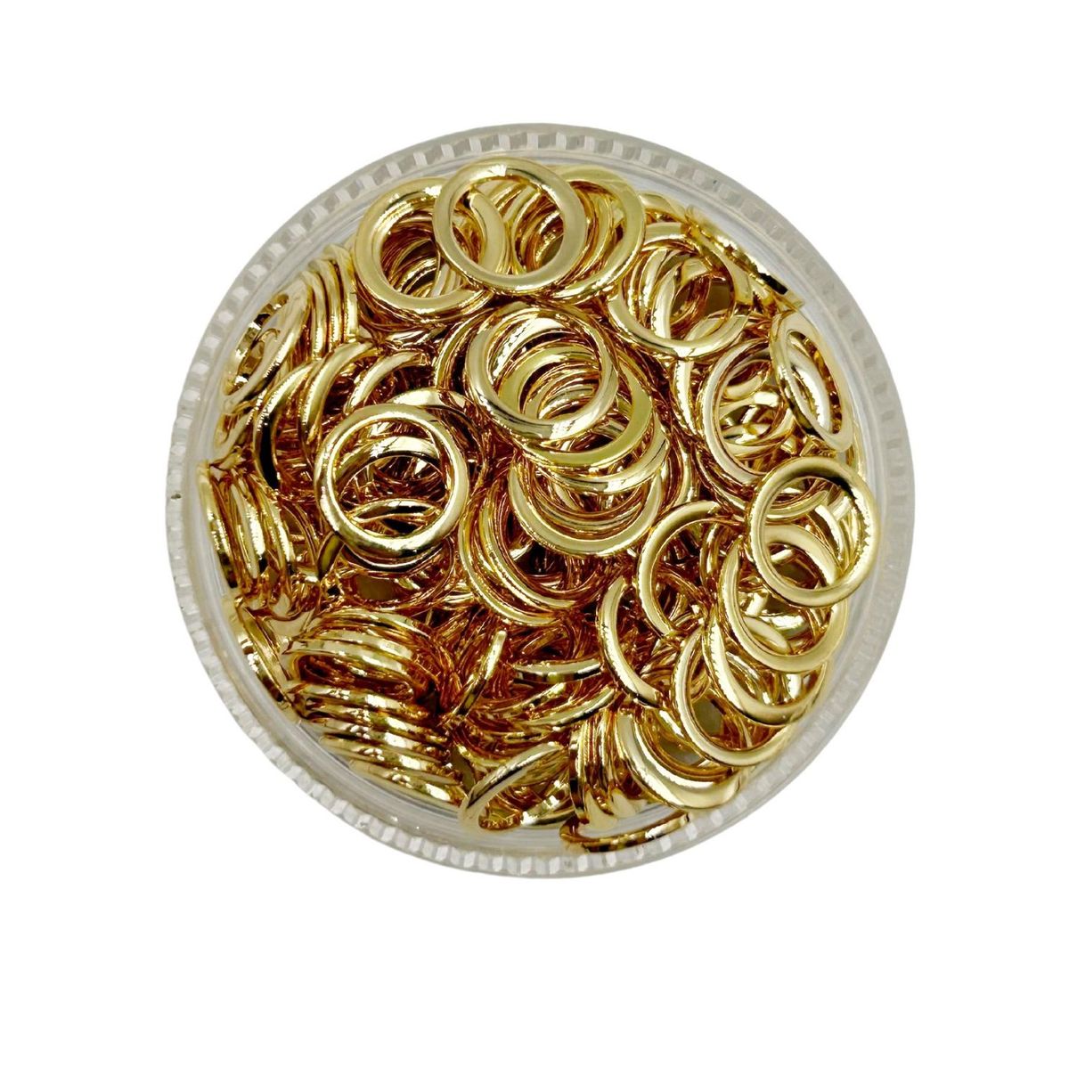 GENERICO - Argollas Cerradas Para Bisutería De Baño De Oro 5gr - Dorado