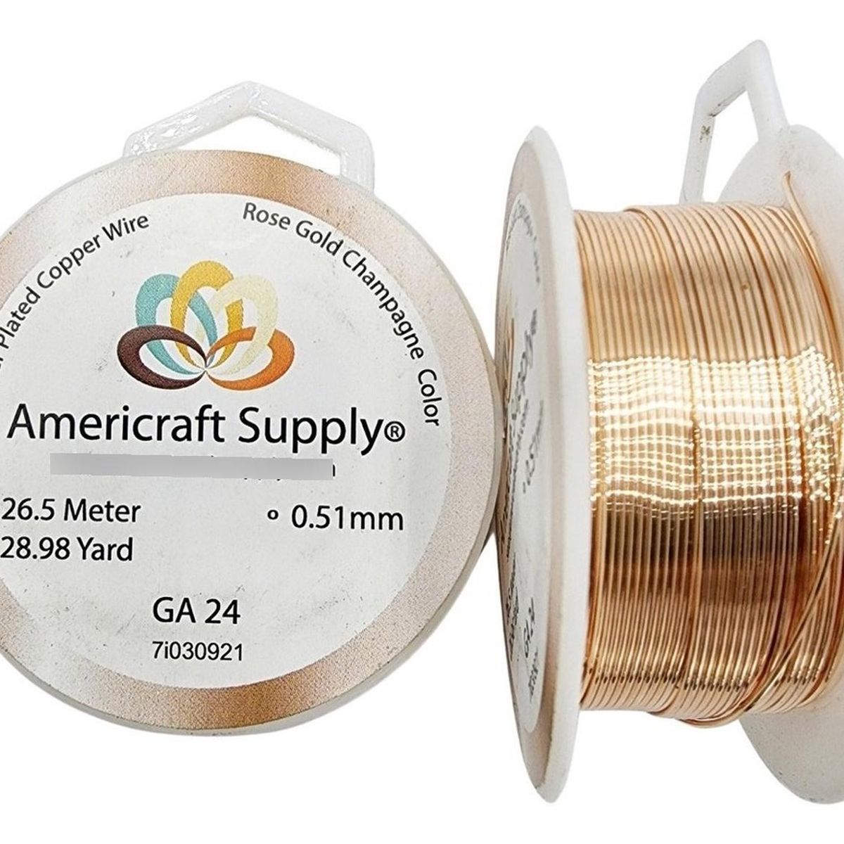 GENERICO - Alambre Para Bisutería Americraft Supply Calibre 24 - Rosa