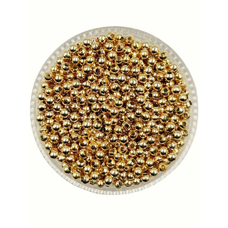 GENERICO - Balines Pequeños Para Bisutería De Baño De Oro 5gr - Dorado - Talla Única