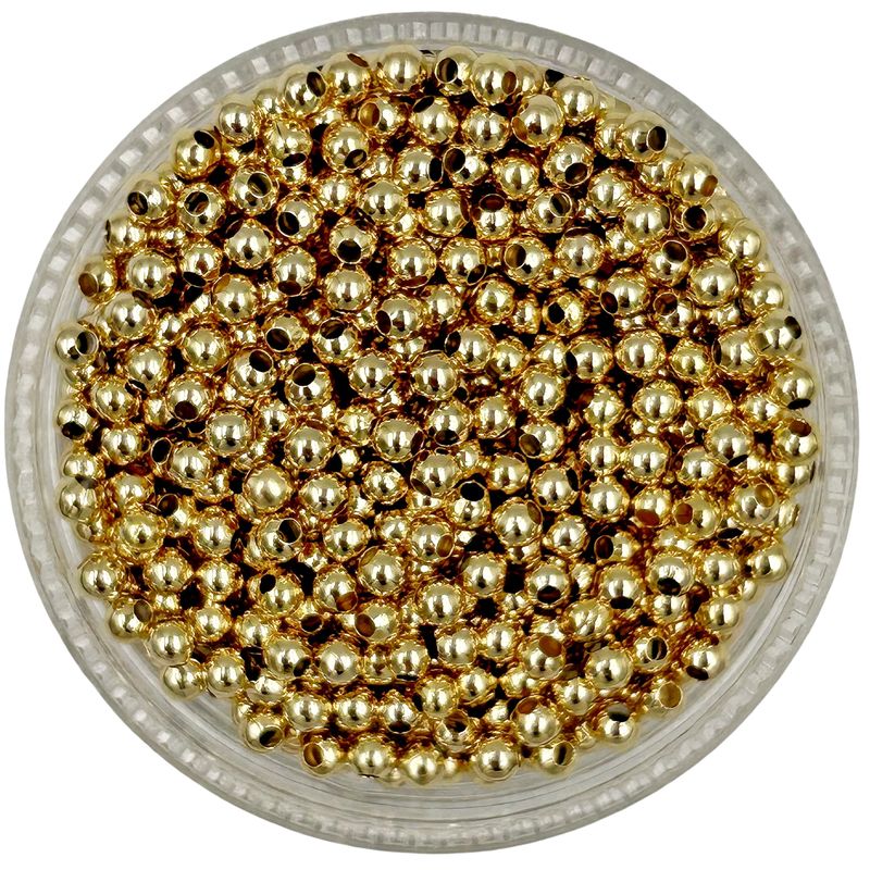 GENERICO - Balines Pequeños Para Bisutería De Baño De Oro 5gr - Dorado - Talla Única