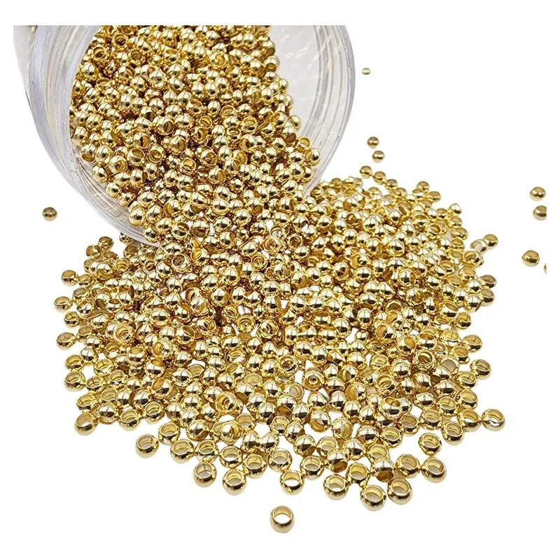 GENERICO - Balines Pequeños Para Bisutería De Baño De Oro 5gr - Dorado - Talla Única
