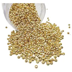 GENERICO - Balines Pequeños Para Bisutería De Baño De Oro 5gr - Dorado - Talla Única