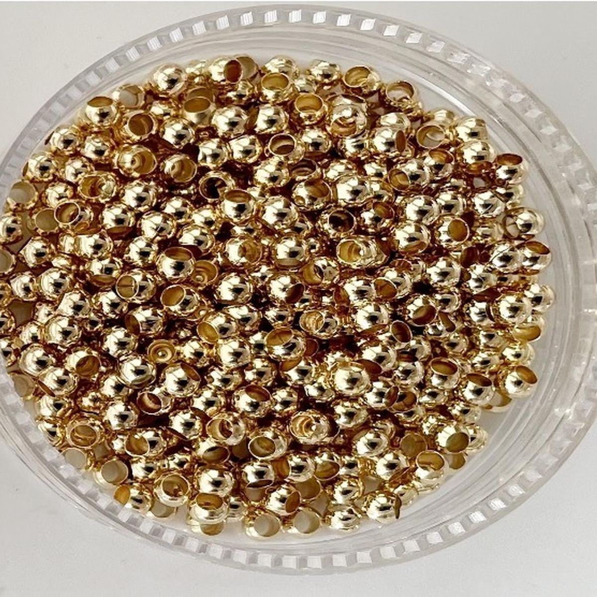 GENERICO - Balines Pequeños Para Bisutería De Baño De Oro 5gr - Dorado - Talla Única