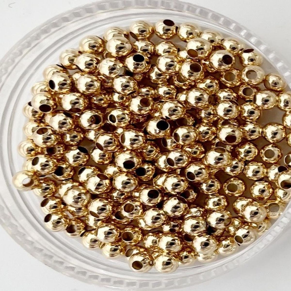 GENERICO - Balines Pequeños Para Bisutería De Baño De Oro 5gr - Dorado - Talla Única