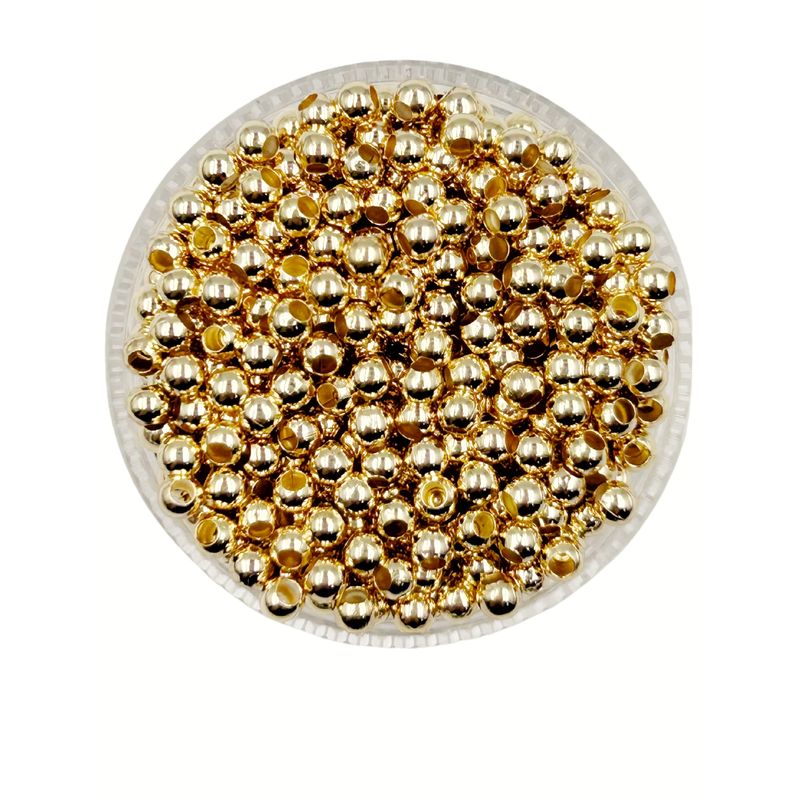 GENERICO - Balines Pequeños Para Bisutería De Baño De Oro 5gr - Dorado - Talla Única