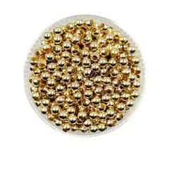 GENERICO - Balines Pequeños Para Bisutería De Baño De Oro 5gr - Dorado - Talla Única