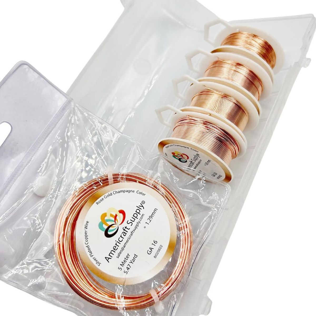 GENERICO - Kit De Alambres Avanzado Para Bisutería Americraft Supply. - Rosa