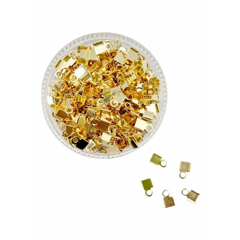 GENERICO - Terminales Y Tapanudos Para Bisutería De Baño De Oro 5gr - Dorado