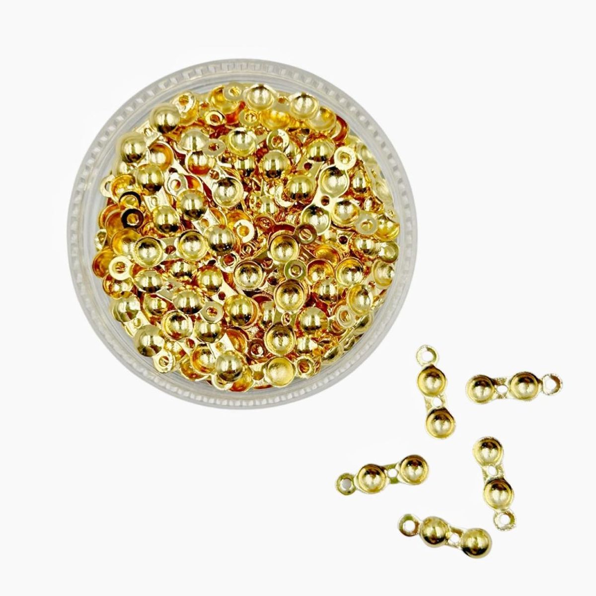 GENERICO - Terminales Y Tapanudos Para Bisutería De Baño De Oro 5gr - Dorado