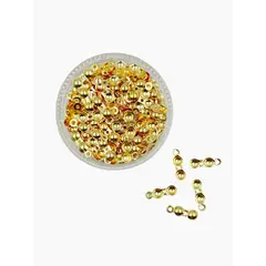 GENERICO - Terminales Y Tapanudos Para Bisutería De Baño De Oro 5gr - Dorado