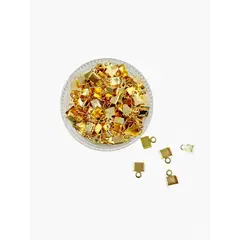 GENERICO - Terminales Y Tapanudos Para Bisutería De Baño De Oro 5gr - Dorado
